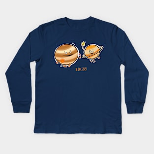 Conjunction of Jupiter and Saturn Kids Long Sleeve T-Shirt